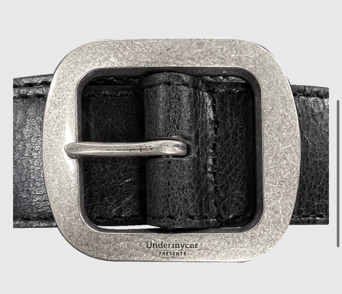 언더마이카 mu 128 오리지날 로고 크랙 레더 벨트 상품이미지2