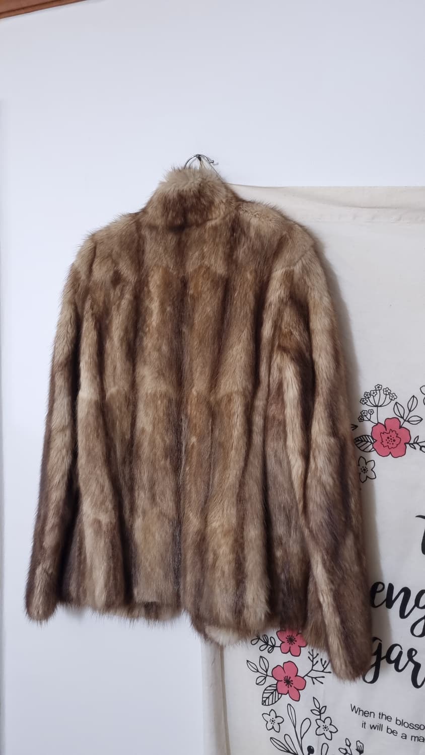  머스크랫 100 모피 퍼 자켓 상품이미지6