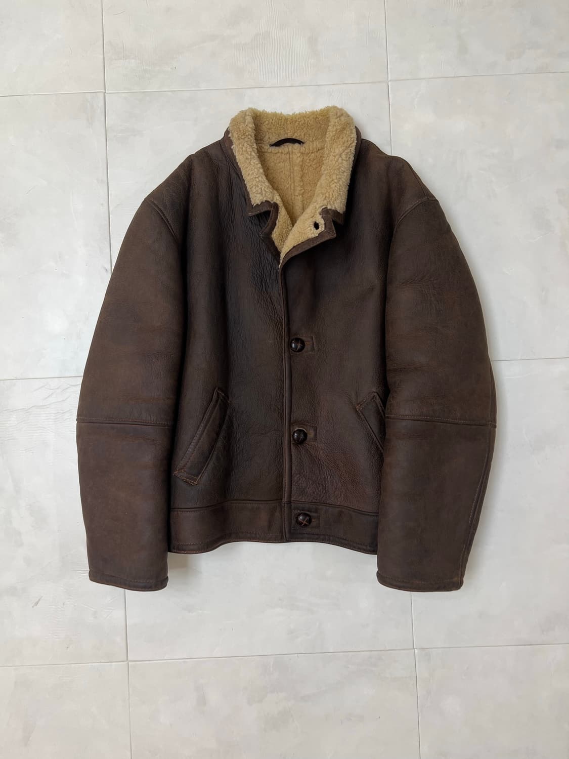 [USA]쇼트 쉽스킨 시어링 자켓 상품이미지2