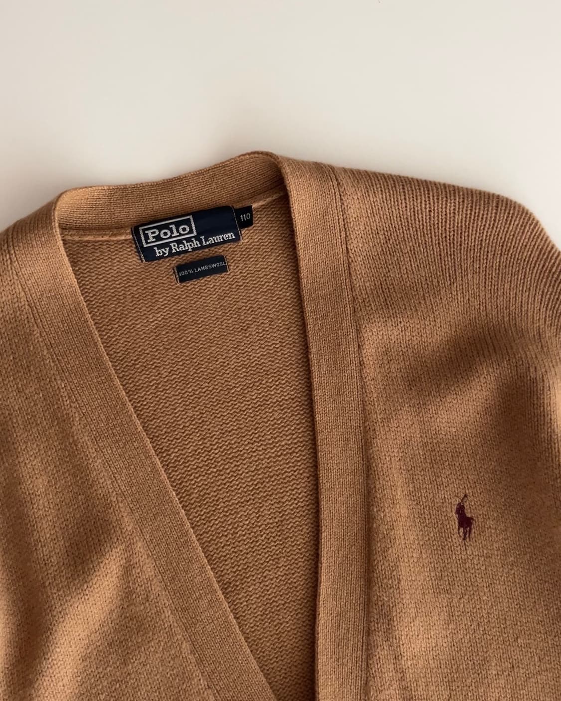 폴로 랄프로렌 베이지 램스울 가디건 110 상품이미지2