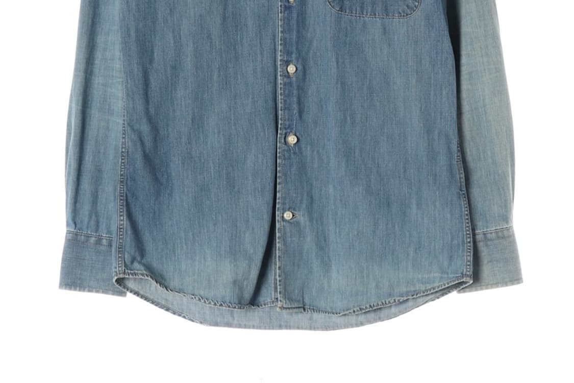 더리줌 워싱 버튼다운 데님 셔츠 S 상품이미지4