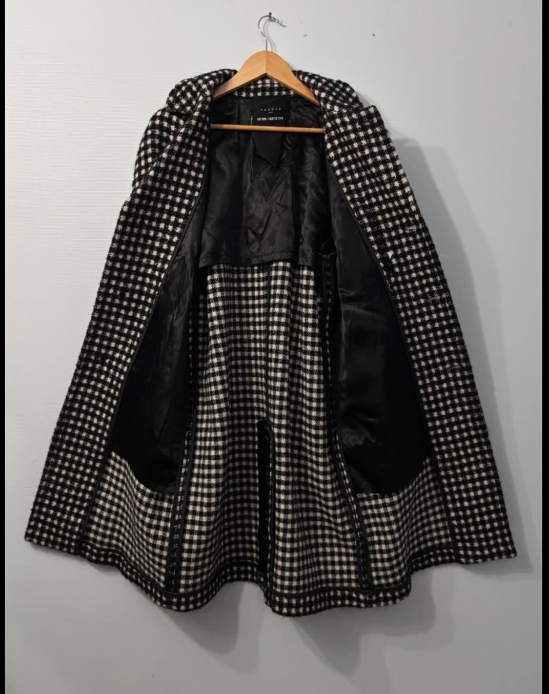 산드로 Sandro 모리세이 체크 코트 105 상품이미지6