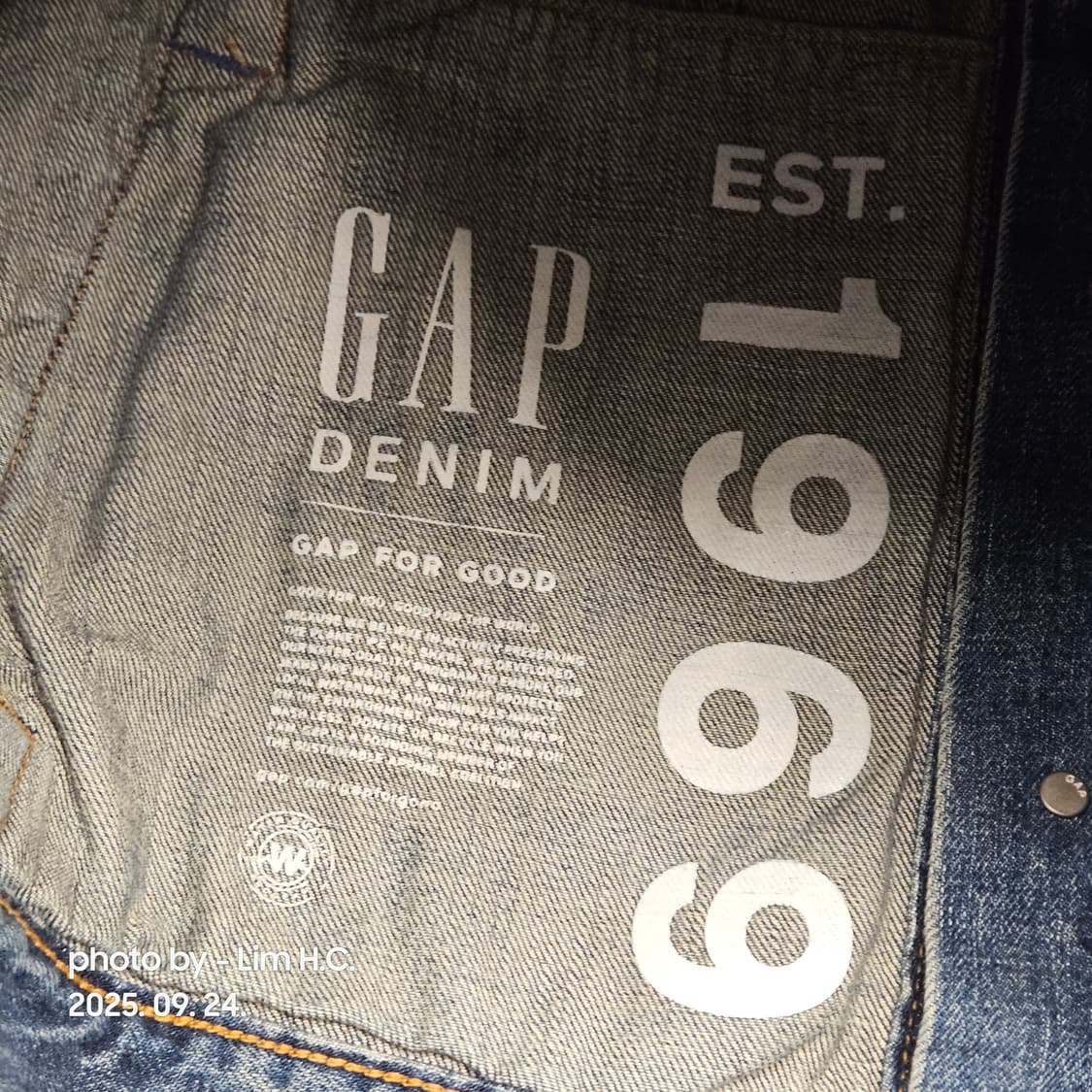 GAP 갭 데님 청자켓 트러커 상품이미지4