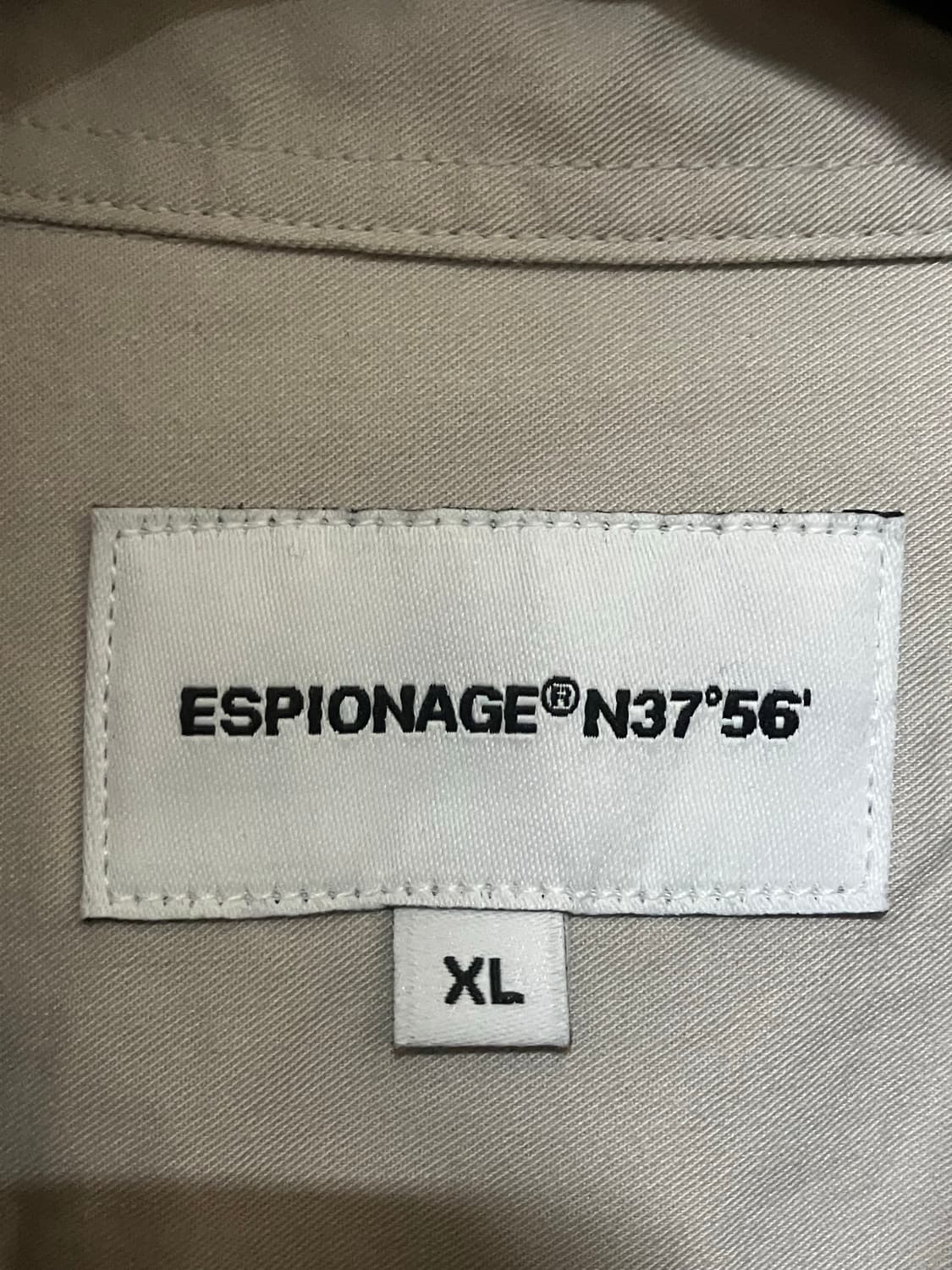 에스피오나지 - 코튼 오버 셔츠 (라이트 그레이) 상품이미지4