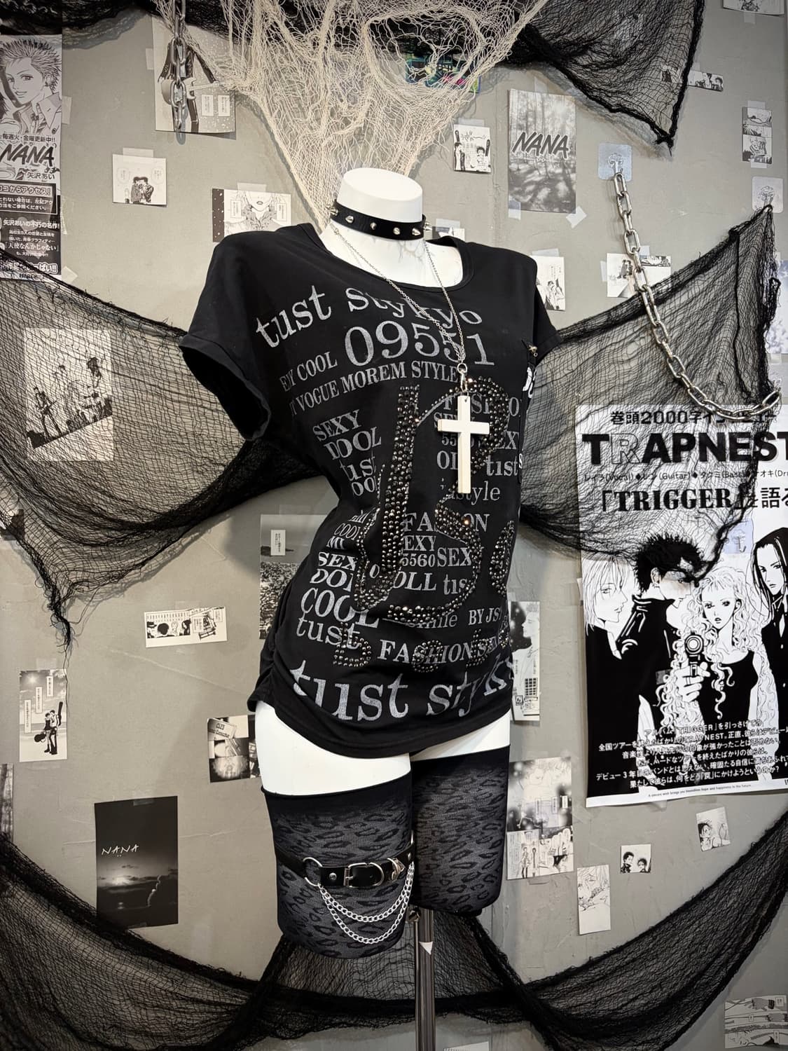 00's lettering cubic back web loose fit  상품이미지5
