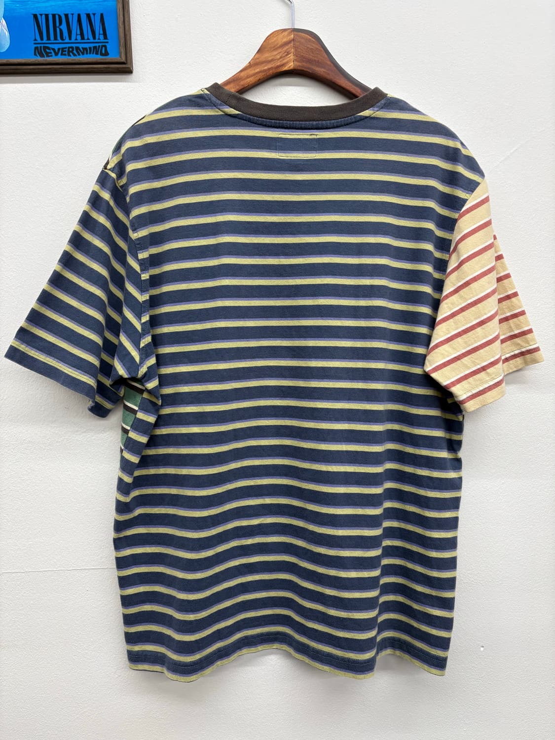 Stussy 스투시 콘트라스트 스트라이프 반팔 티셔츠 상품이미지4