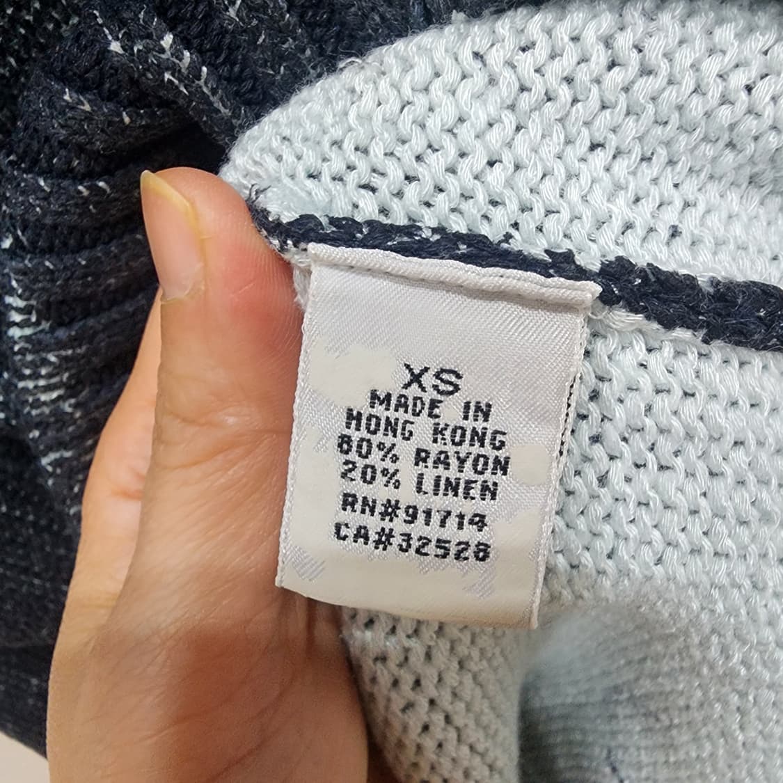 아르마니 익스체인지 민소매 니트 XS 상품이미지5