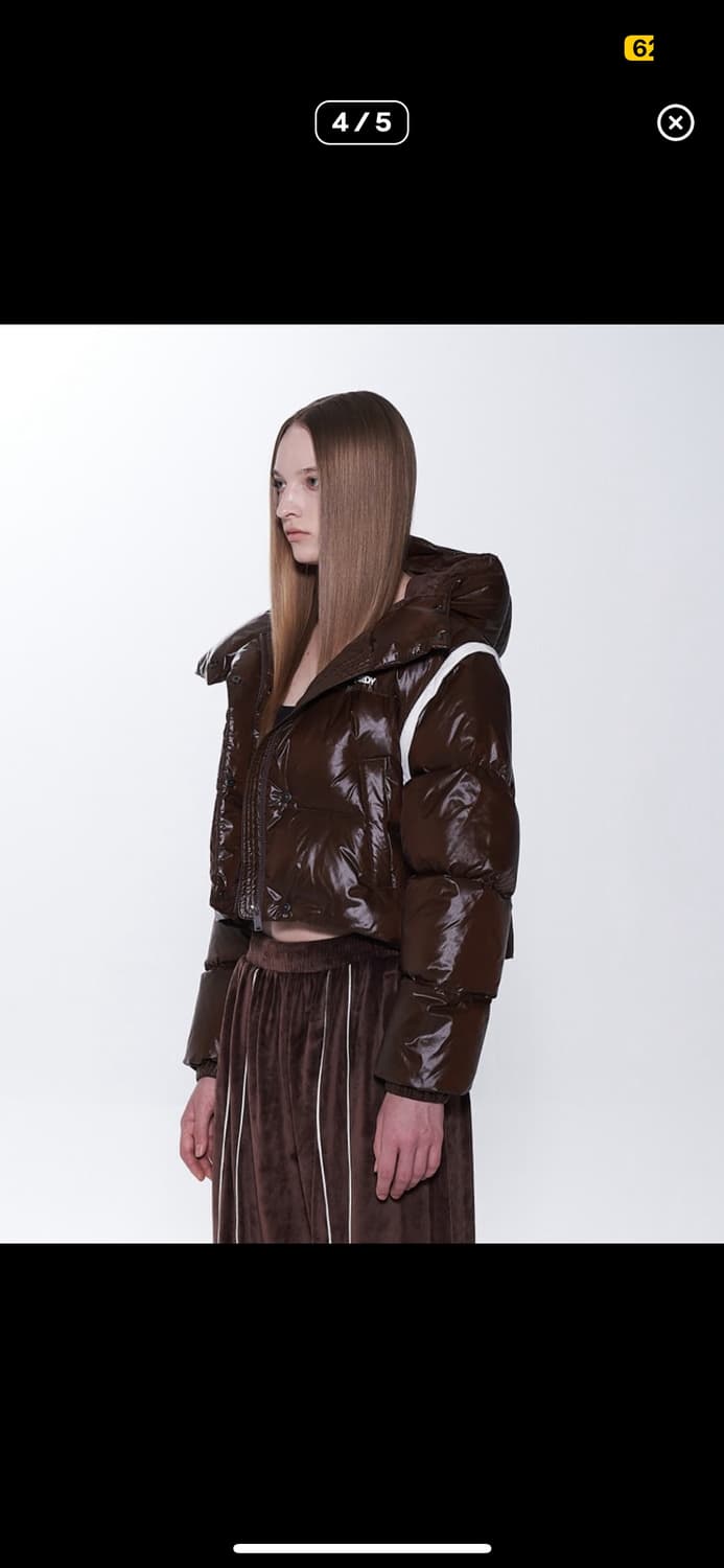 널디 투웨이 브라운 패딩 상품이미지3