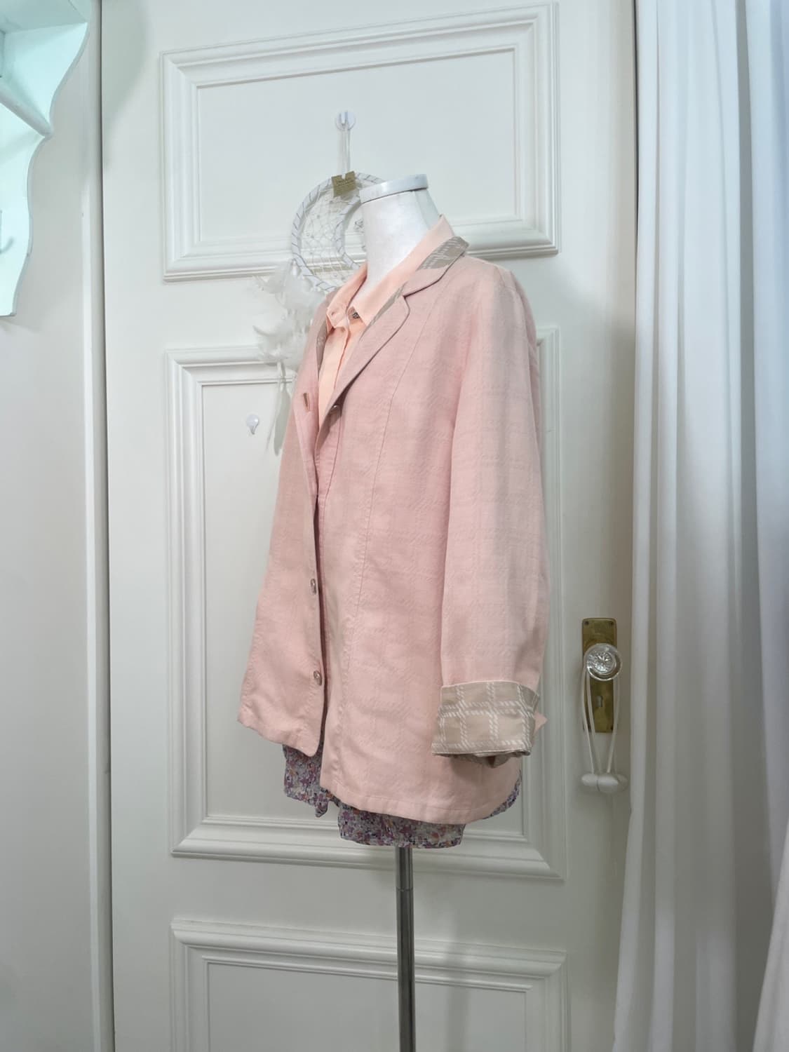 coralpink beige point spring loose jacke 상품이미지2