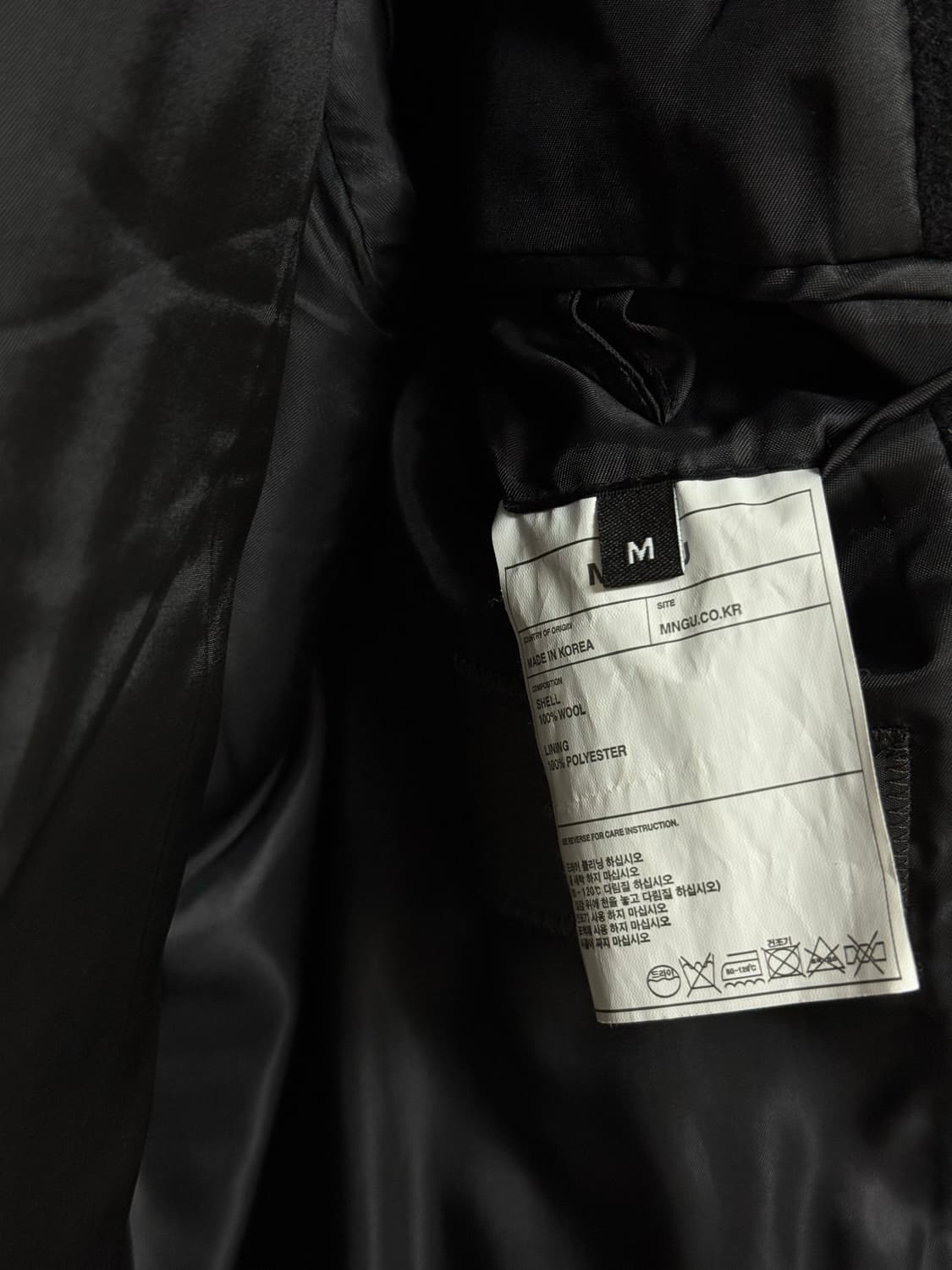 MNGU 체스터필드 코트 M사이즈 상품이미지2