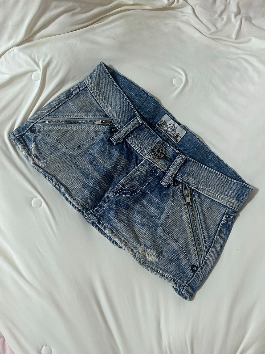 데님 미니스커트 빈티지 데스라이즈 큐빈티지 shop502 와투케 00s 상품이미지2