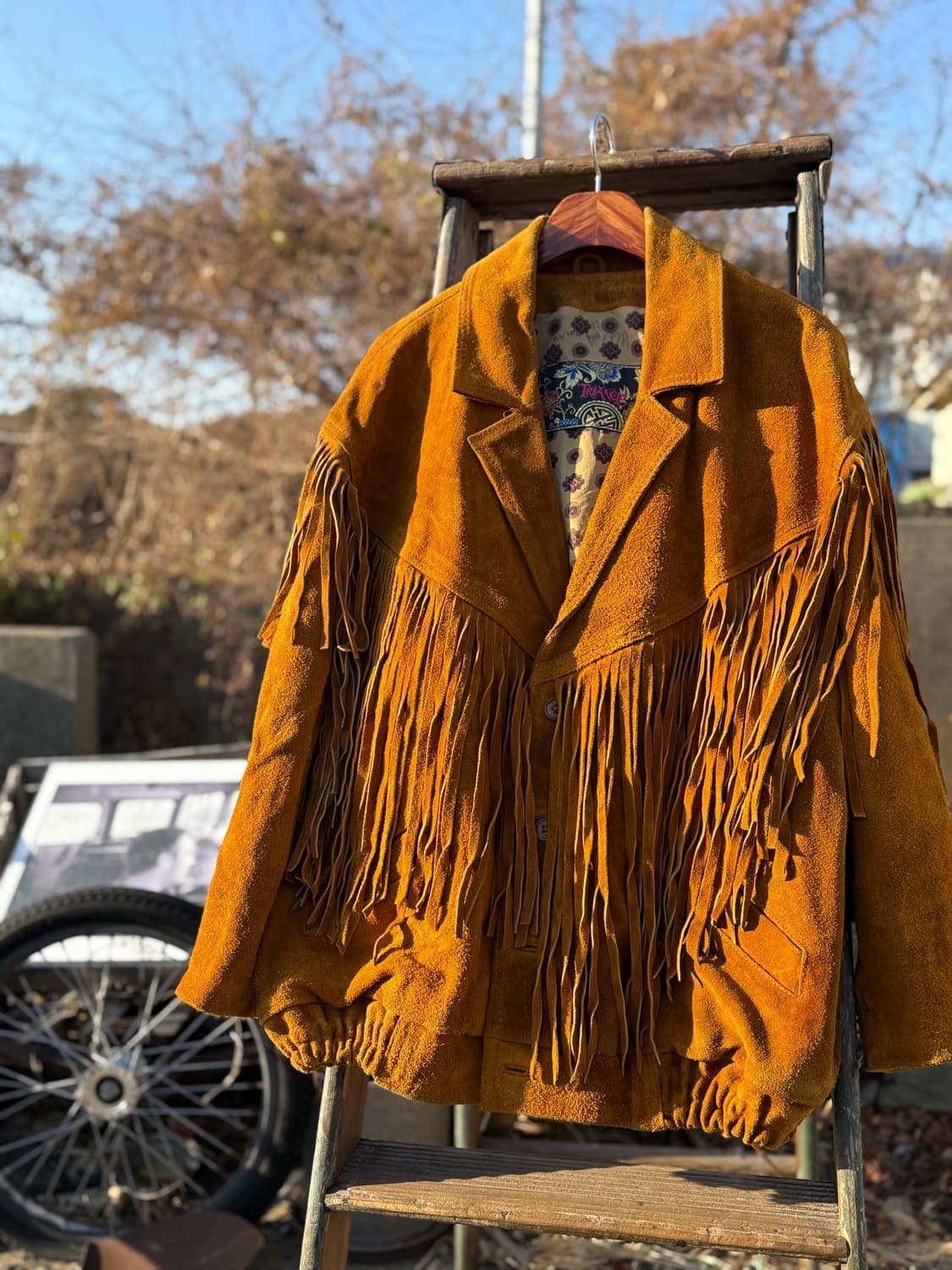 Vintage Suede Fringe Jacket  상품이미지2