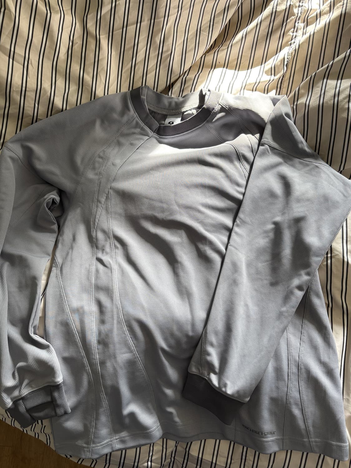 산산기어 PLACKET LONG SLEEVES [Grey] 2 size 상품이미지1