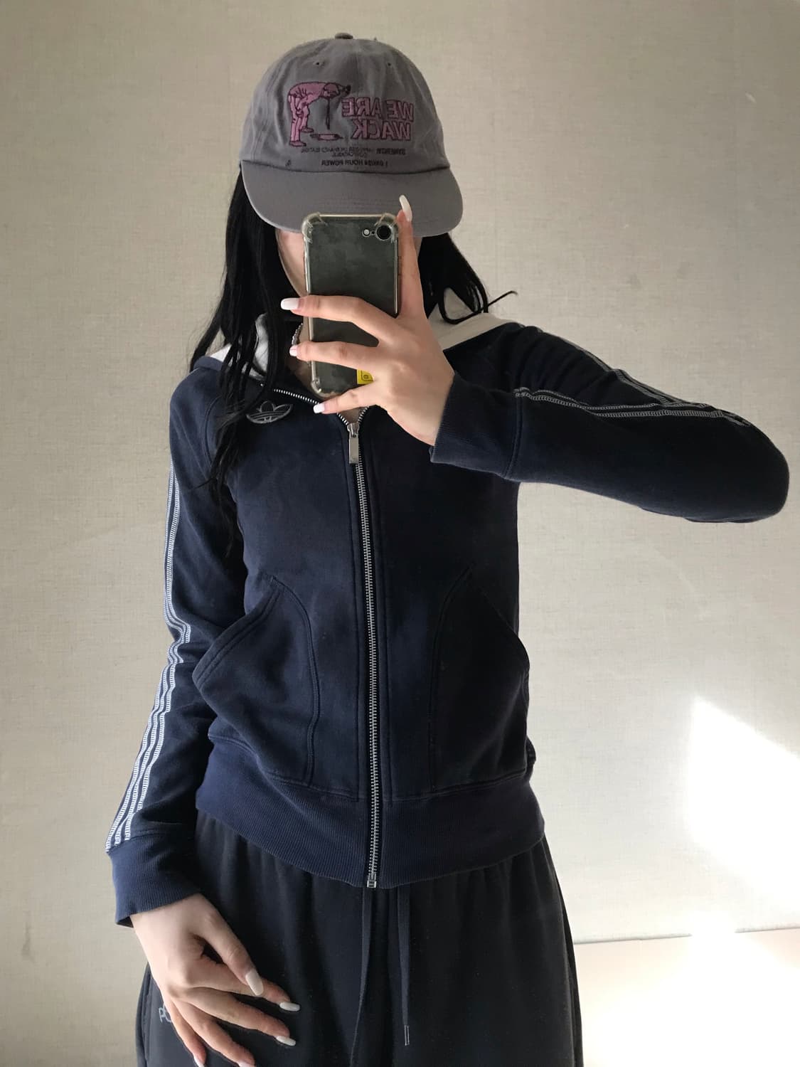 아디다스 네이비 파이어버드 후드집업 상품이미지1