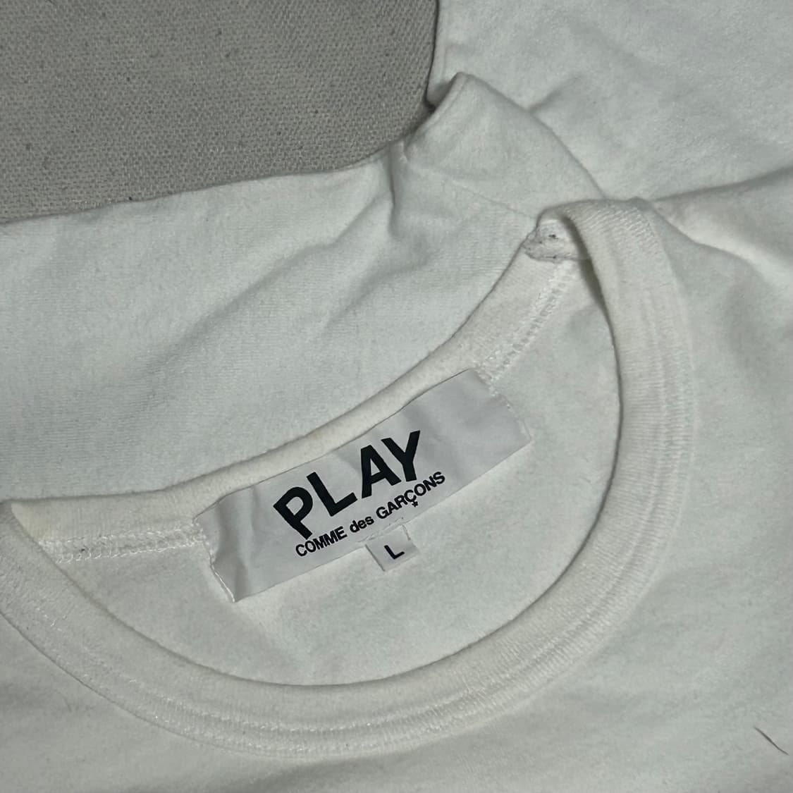 🫶🏻꼼데가르송 레드와펜 화이트 반팔티🫶🏻 상품이미지4