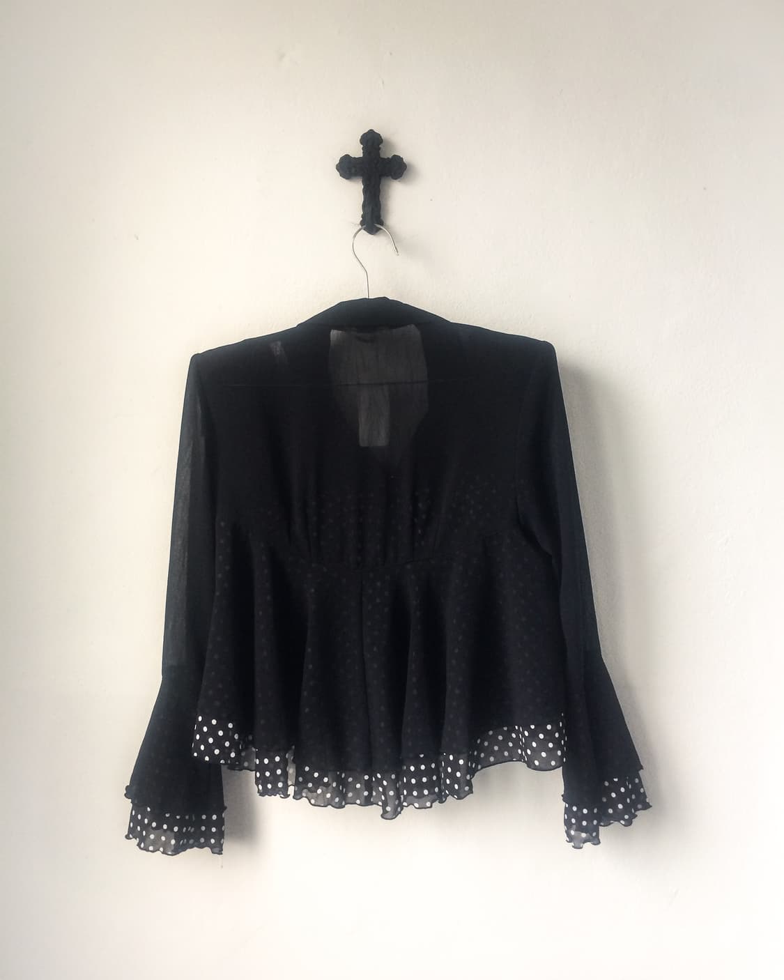 Dot pattern layer cardigan 상품이미지5