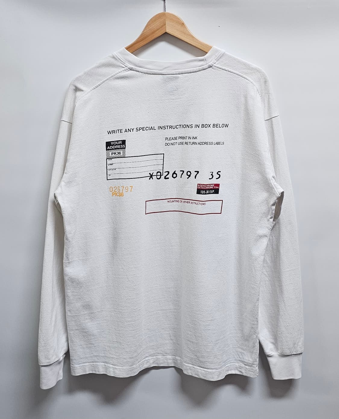 코닥 롱슬리브 긴팔티셔츠 M 상품이미지2