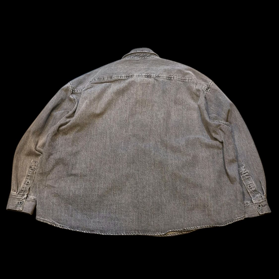 L(착샷잇음) 자라 피그먼트워싱 오버핏 데님셔츠  상품이미지2