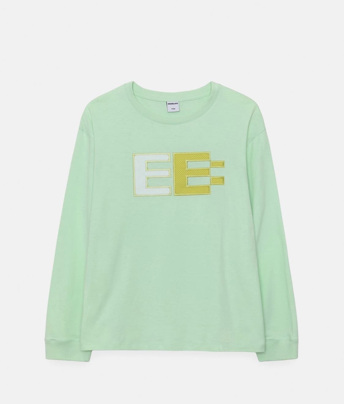 새상품)엔조블루스 픽셀 로고 박시 LST (Mint) 민트 상품이미지1