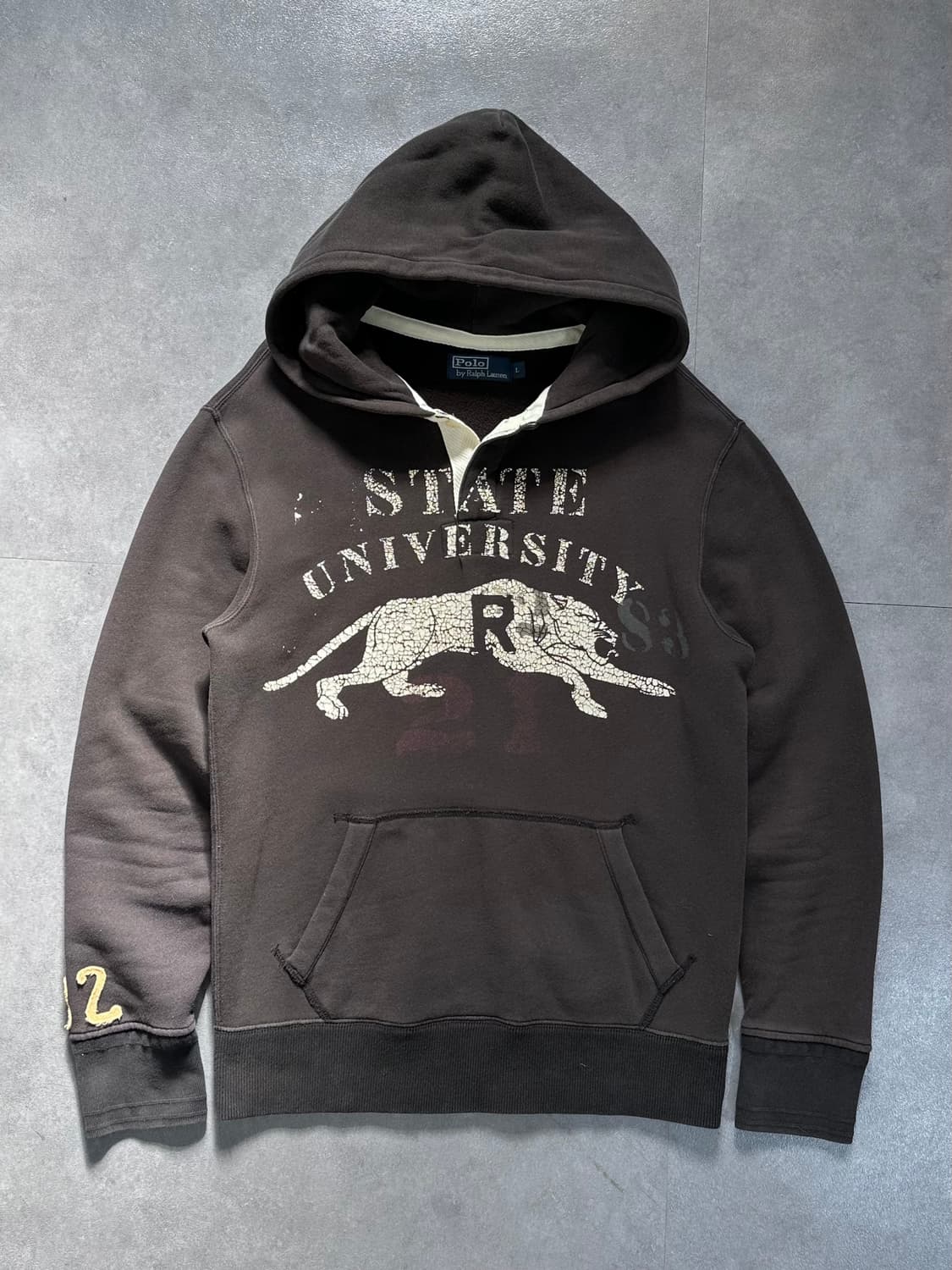 폴로 유니버시티 프린트 크랙 후디 (va.78) 상품이미지1