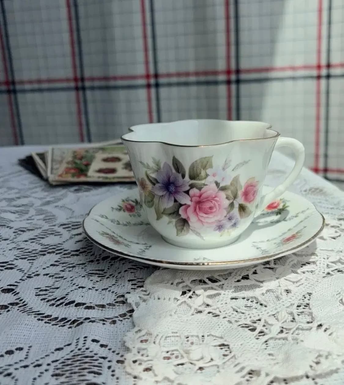 영국 빈티지 스태포드셔+로얄알버트 미뉴엣 데인티 듀오 상품이미지2