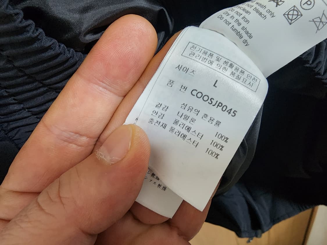 (L)커스텀어클락 커브드 투웨이 항공 패딩 점퍼 블랙 상품이미지5