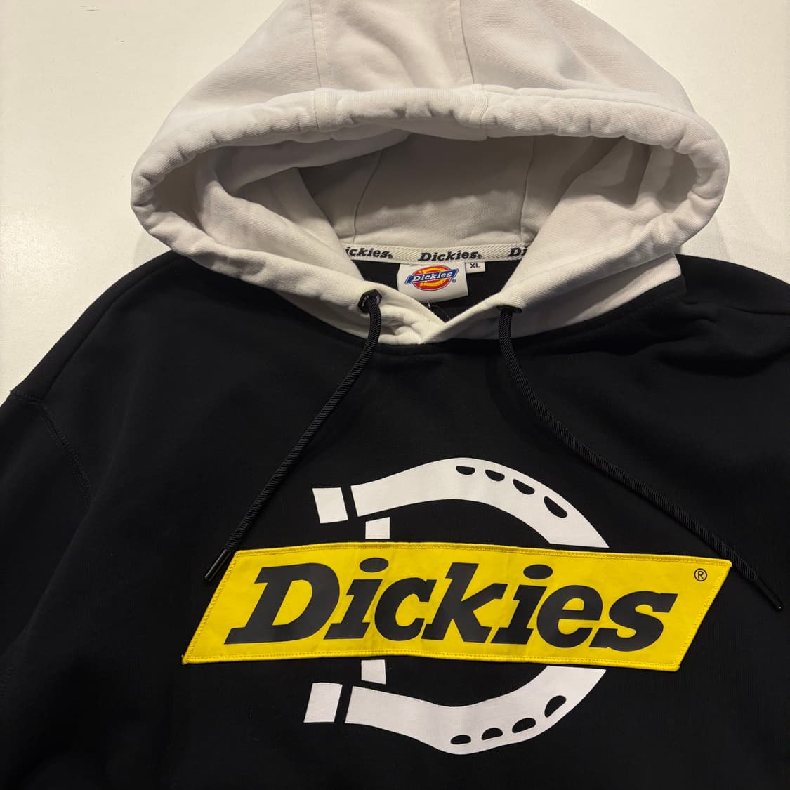 [XL] 디키즈 블랙 후드티 화이트 배색 C662 상품이미지3