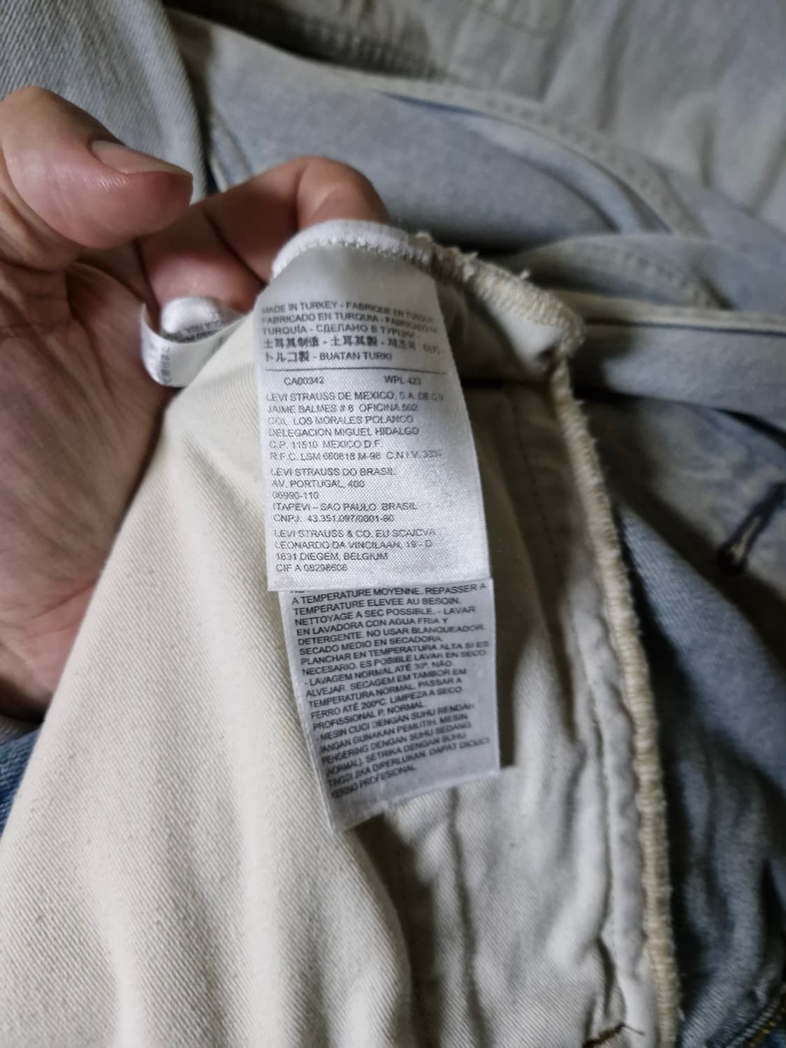 희귀)리바이스 커스텀 패치 연청데님자켓 100 상품이미지7