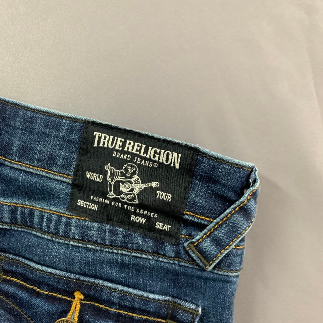 27인치 트루릴리전 로우 시트 스판 밴딩 부츠컷 데님 청바지 상품이미지4