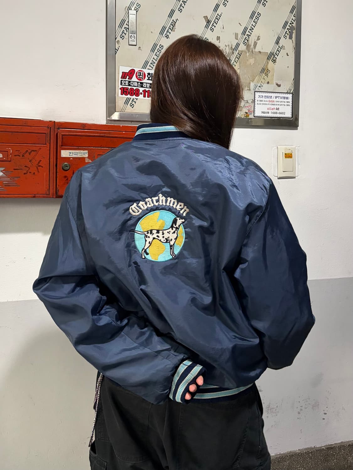 90s 올드스쿨 달마시안 네이비 스타디움 jk 상품이미지1