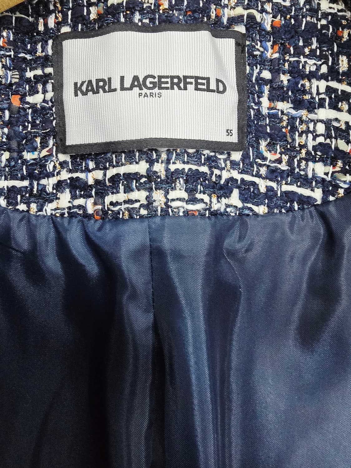 칼라거펠트 트위드 더블 버튼 자켓 상품이미지8