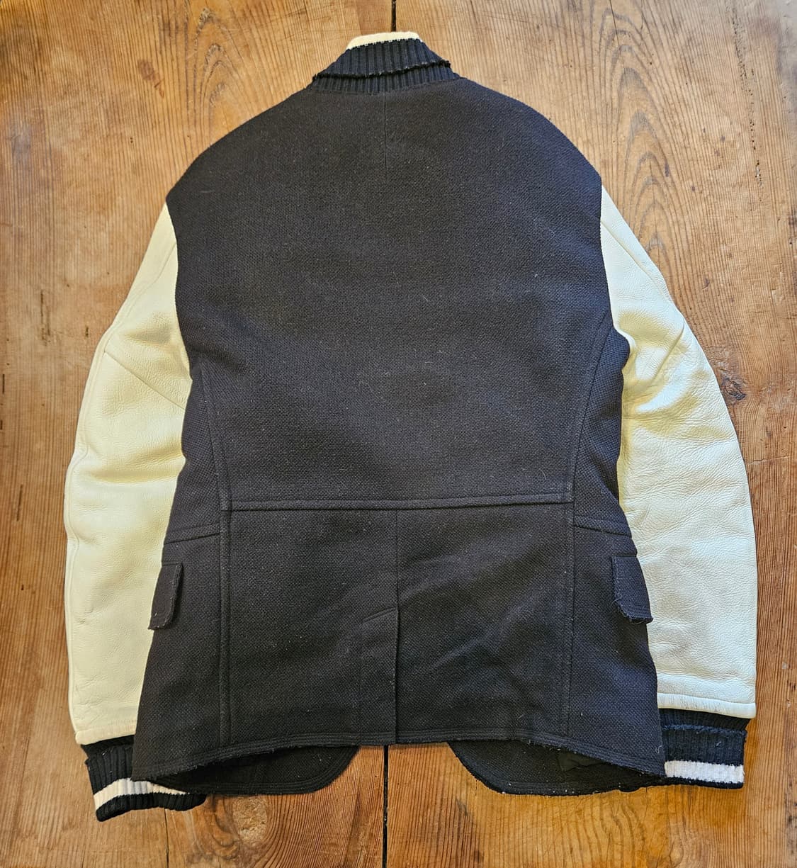 바시티 레더  자켓 상품이미지2