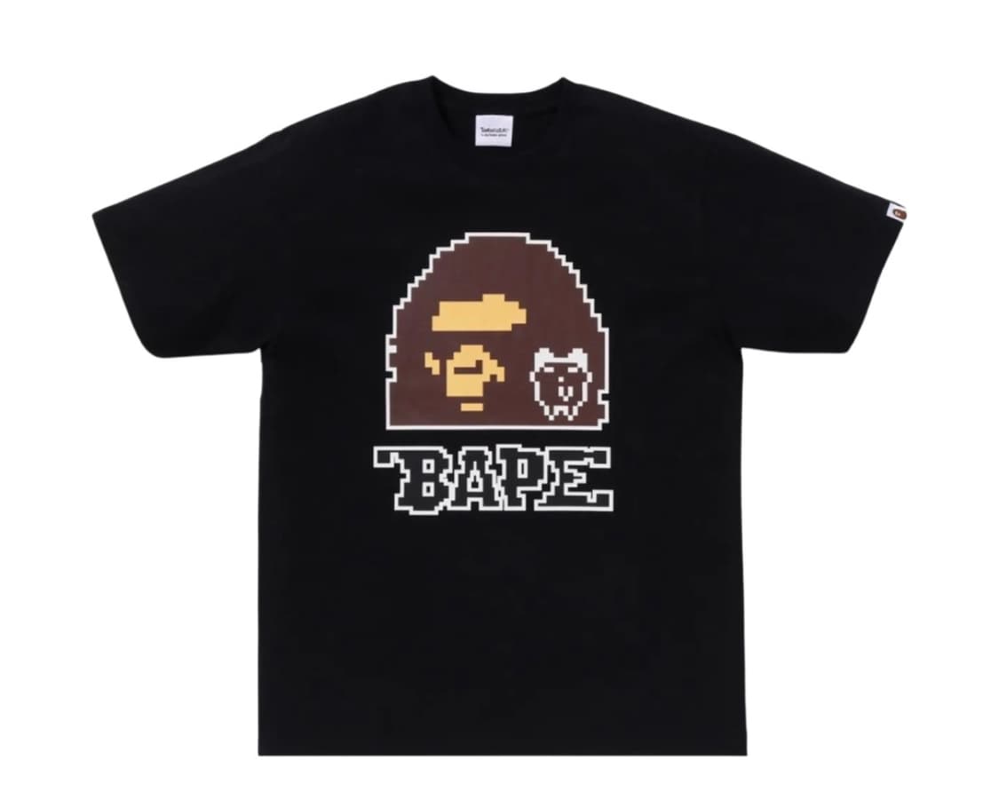 베이프 x 다마고치 콜라보 반팔 티셔츠 블랙 M 상품이미지1