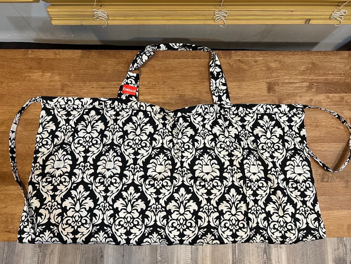 에스메랄다 ESMERALDA 일본수입 코튼앞치마 에이프런 모자 셋업  상품이미지6