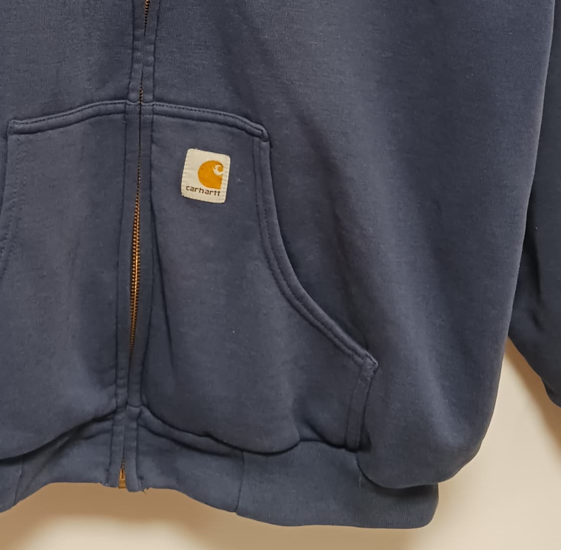 칼하트 오버핏 네이비 후드집업 상품이미지5