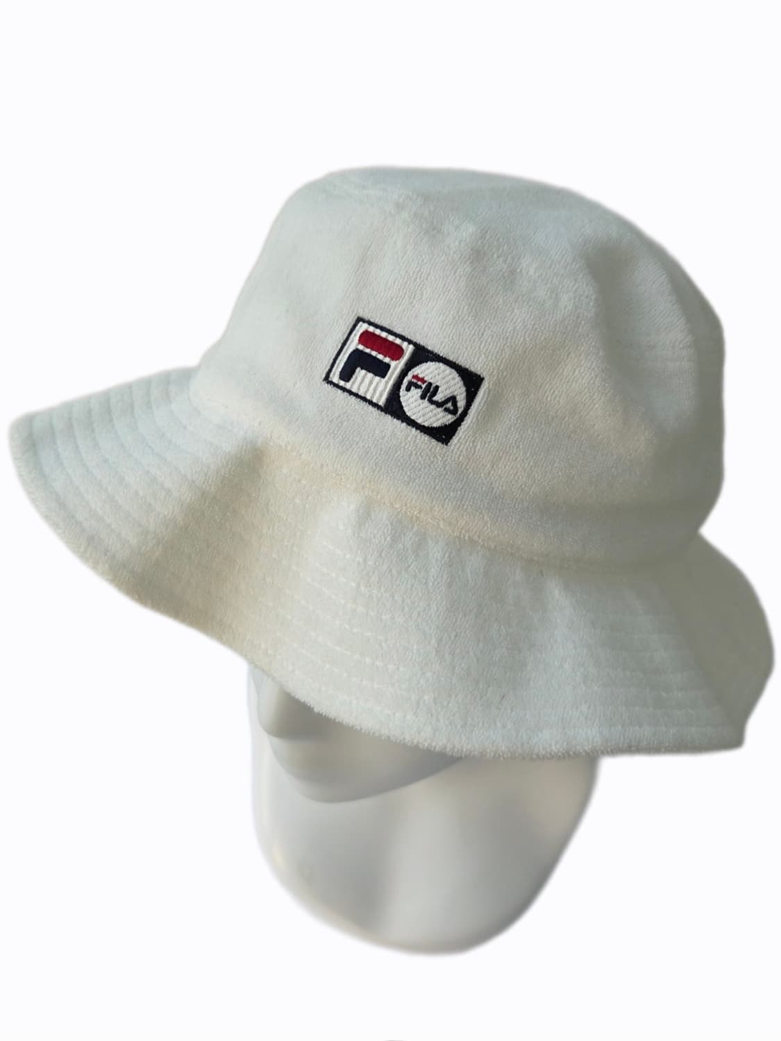 휠라 화이트 로고 버킷햇 타올지 상품이미지4