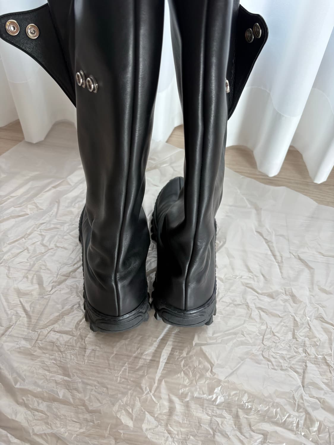 당일발송) 네거티브쓰리 Folded long boots black 240 상품이미지5