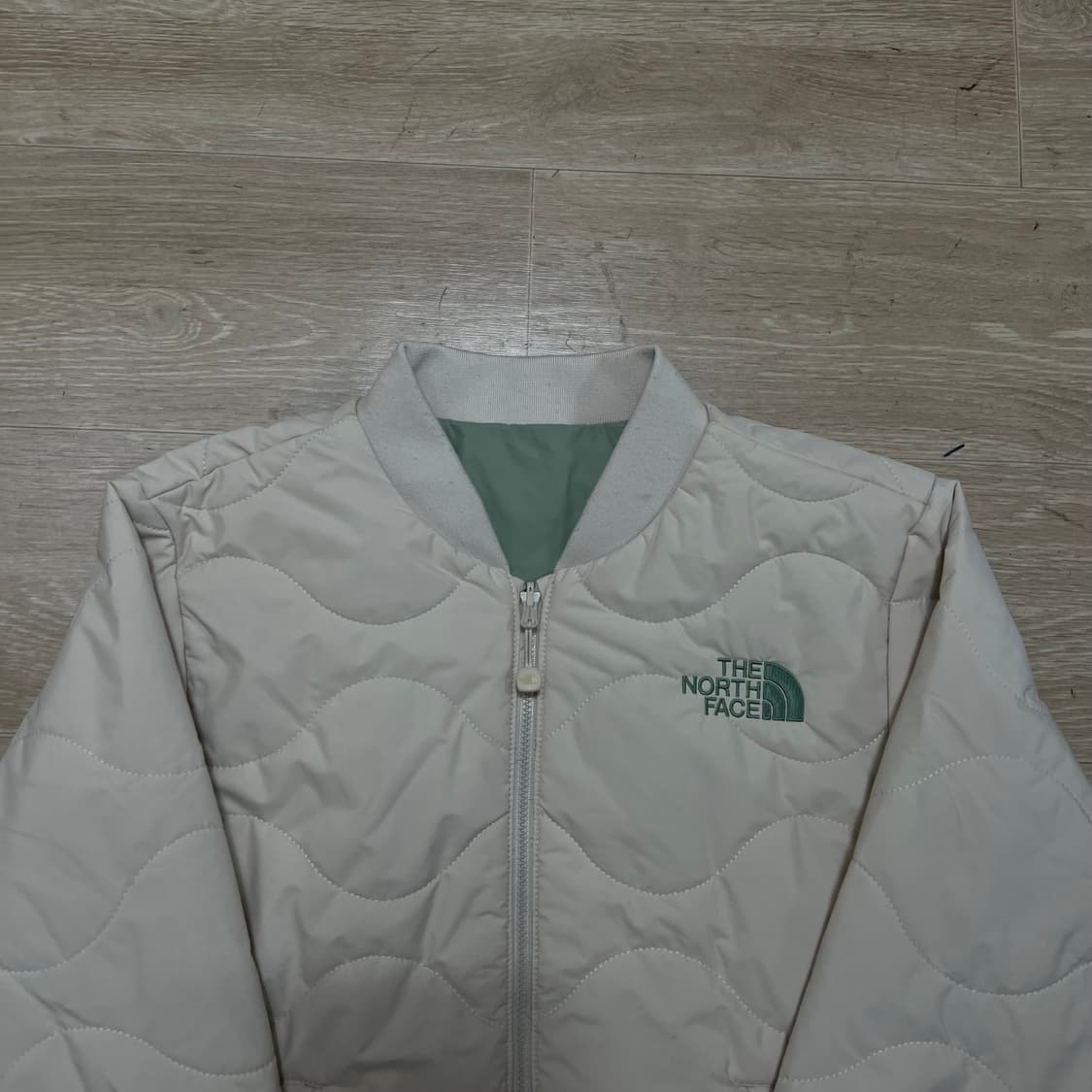노스페이스 키즈 리버시블 퀼팅점퍼 [아이보리] 140 (9-10세) 상품이미지2