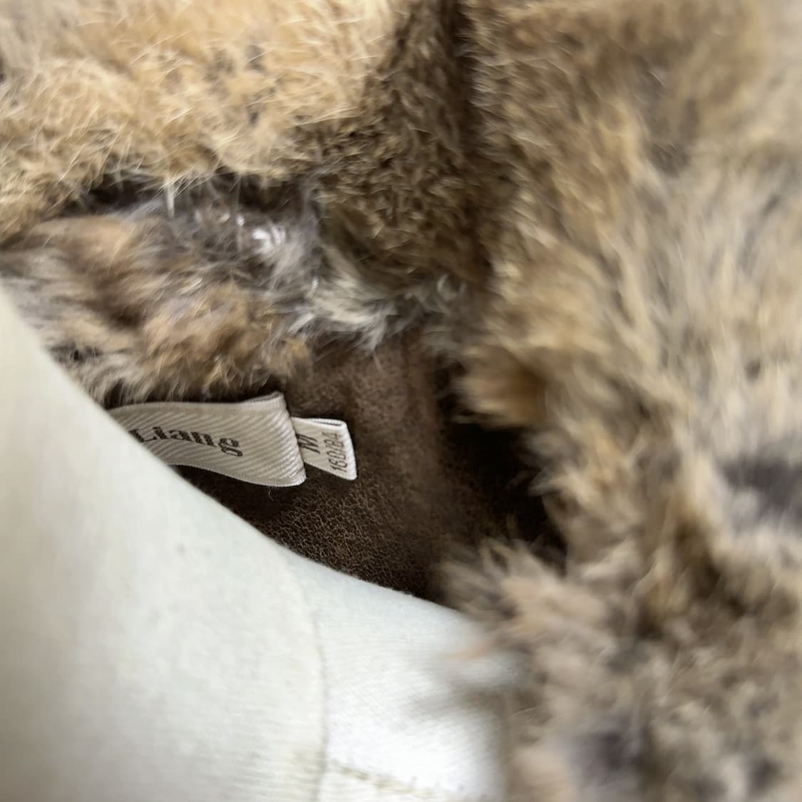 빈티지 Y2K토끼털칼라 스웨이드 가죽자켓 상품이미지6