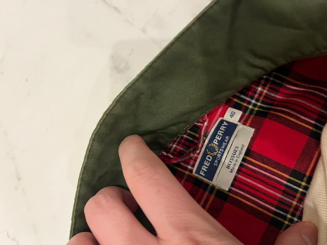 프레드페리 영국 헤링턴자켓 카키 상품이미지3