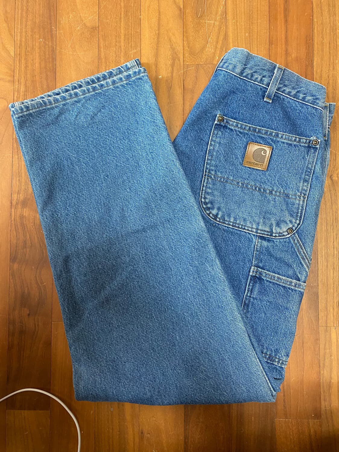 칼하트 Og B73 DST 더블니 데님 카펜터 팬츠 36x32 상품이미지1