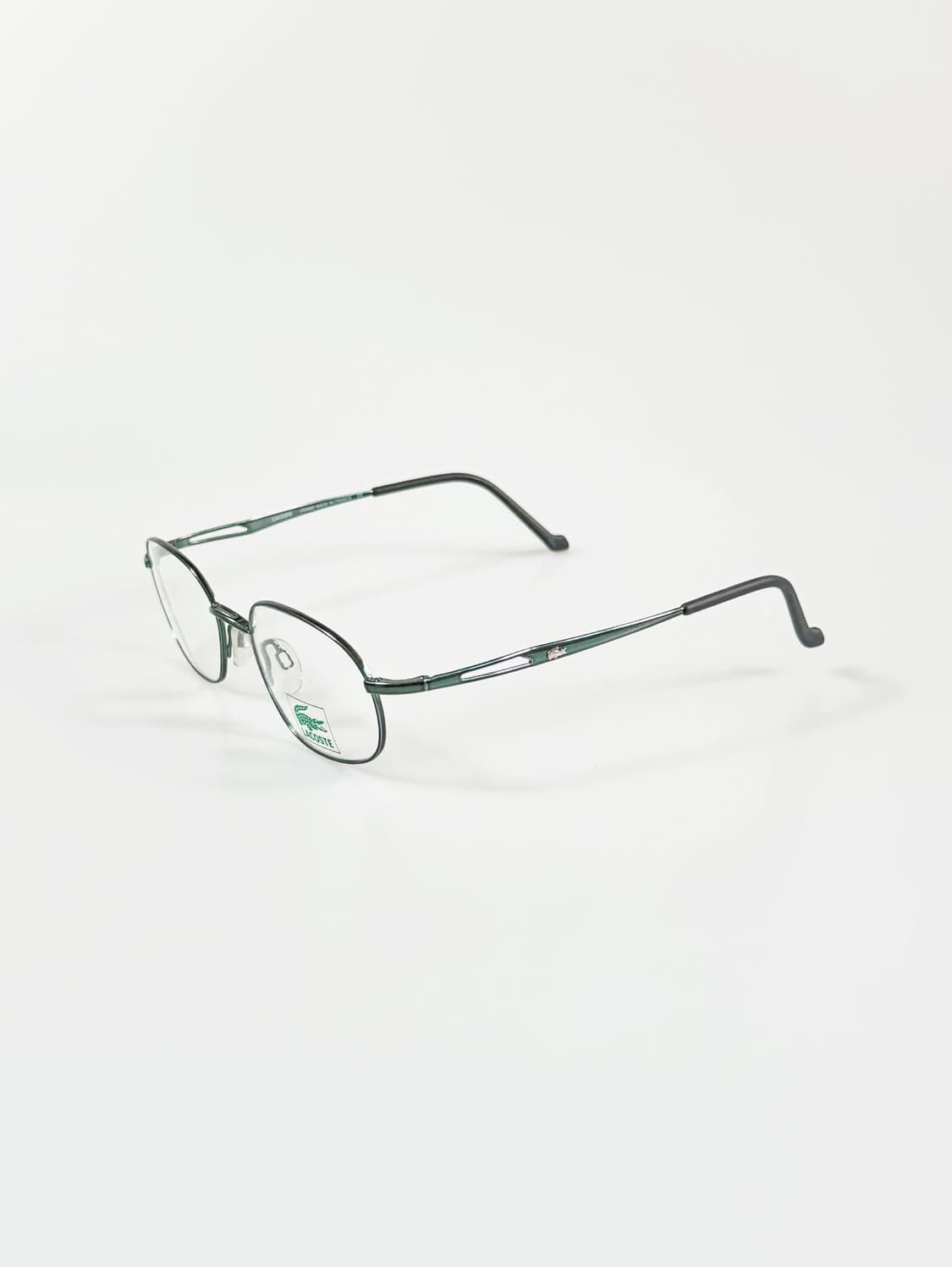 LACOSTE 딥그린 슬림 오벌 메탈 프레임 빈티지 안경 상품이미지3