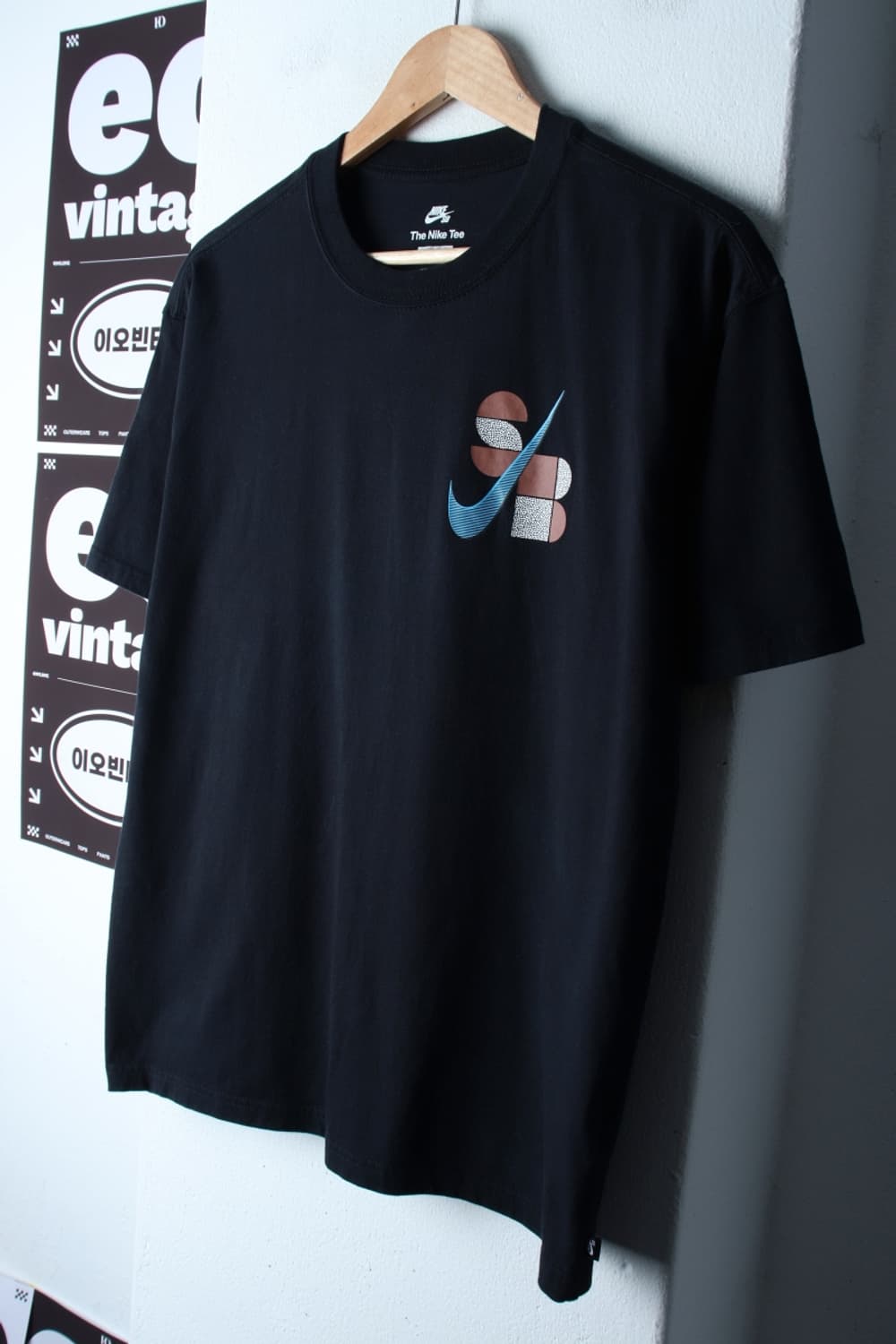(L-XL) 나이키 반팔 티셔츠 SB스케이트보드 블랙 스트릿-H32435 상품이미지1
