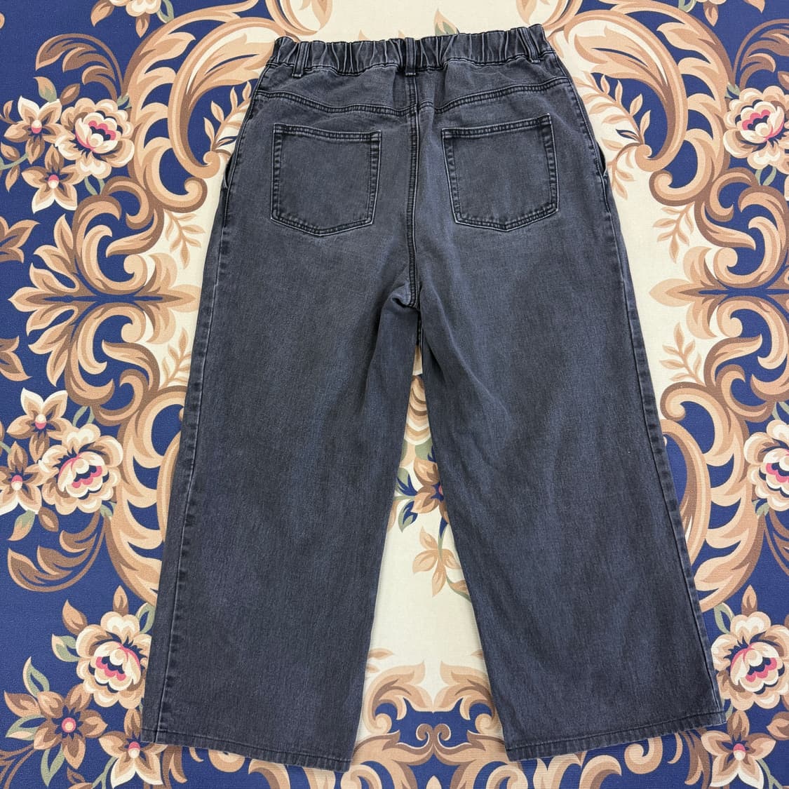 (L)낫포너드NOT4NERD 흑청 와이드 데님팬츠 상품이미지5