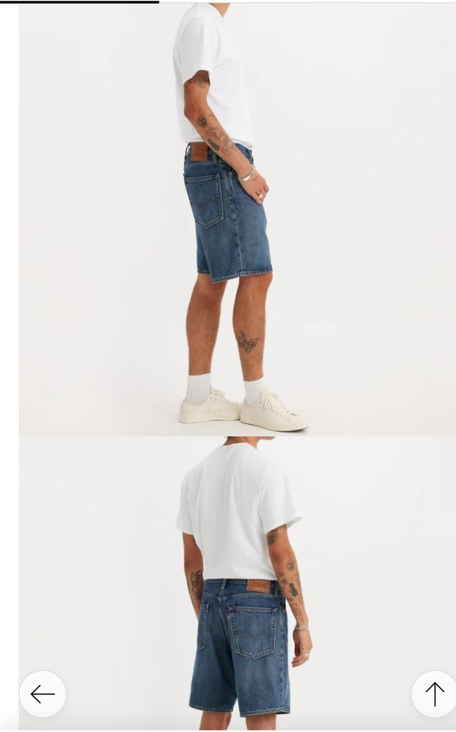 리바이스 468 루즈 데님 반바지 36 상품이미지2