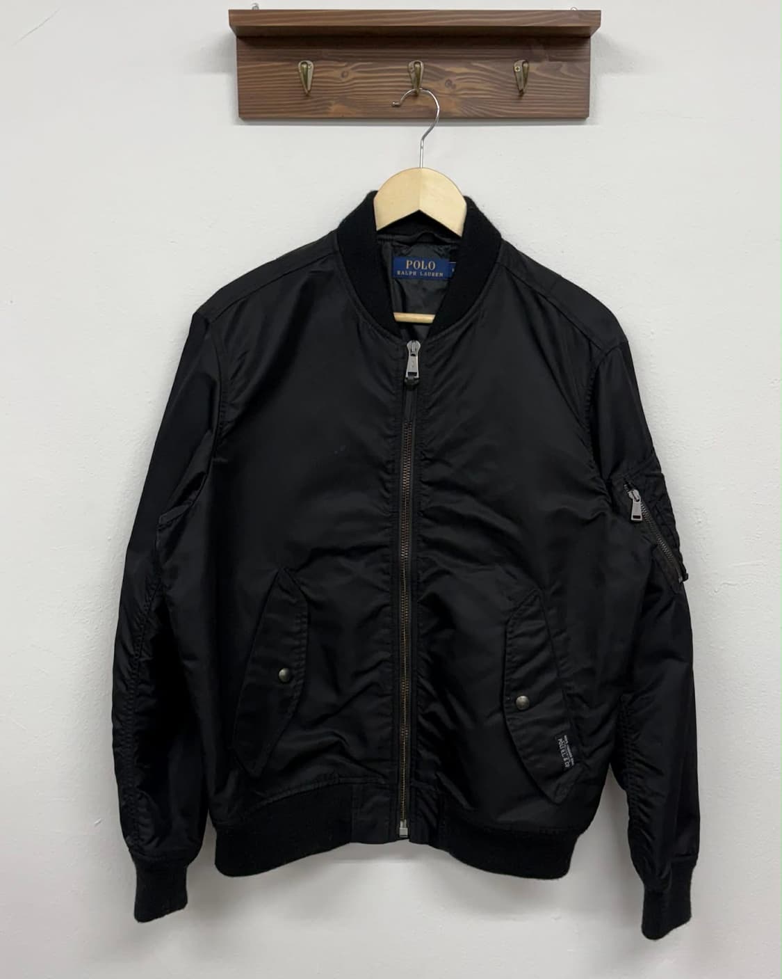 [M] 폴로 랄프로렌 블랙 MA-1 블루종 자켓 상품이미지1