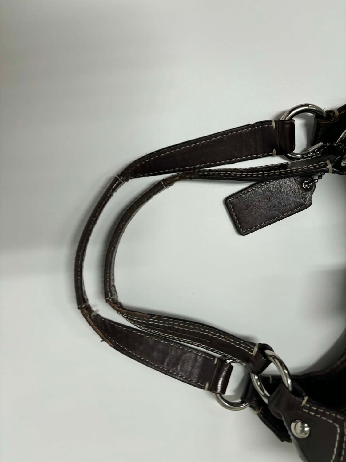 코치 빅버클 시그니처 캔버스 호보 숄더백 토트백 상품이미지7