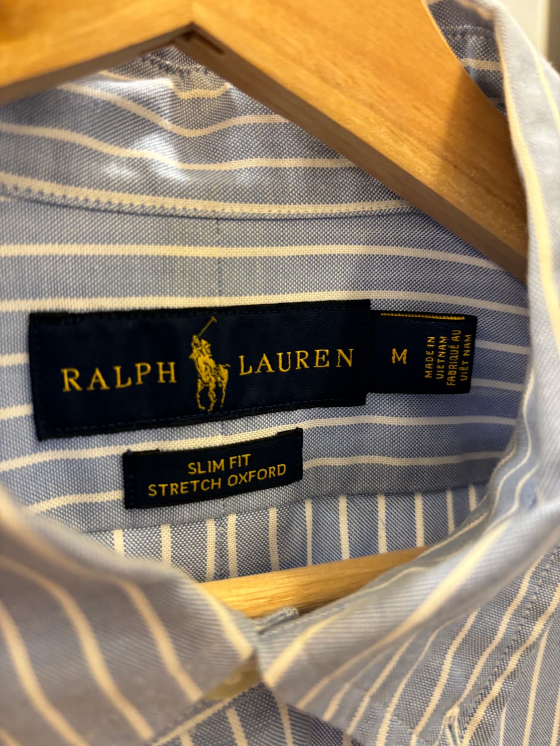 폴로 랄프로렌 스카이 블루 스트라이프 셔츠 M 상품이미지4