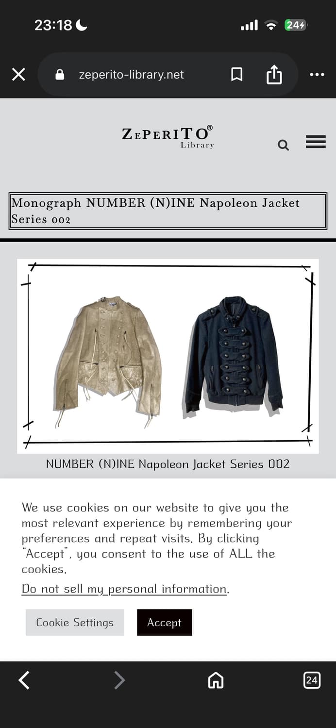 넘버나인 07ss 나폴레옹 레더 라이더 자켓 3사이즈 상품이미지10