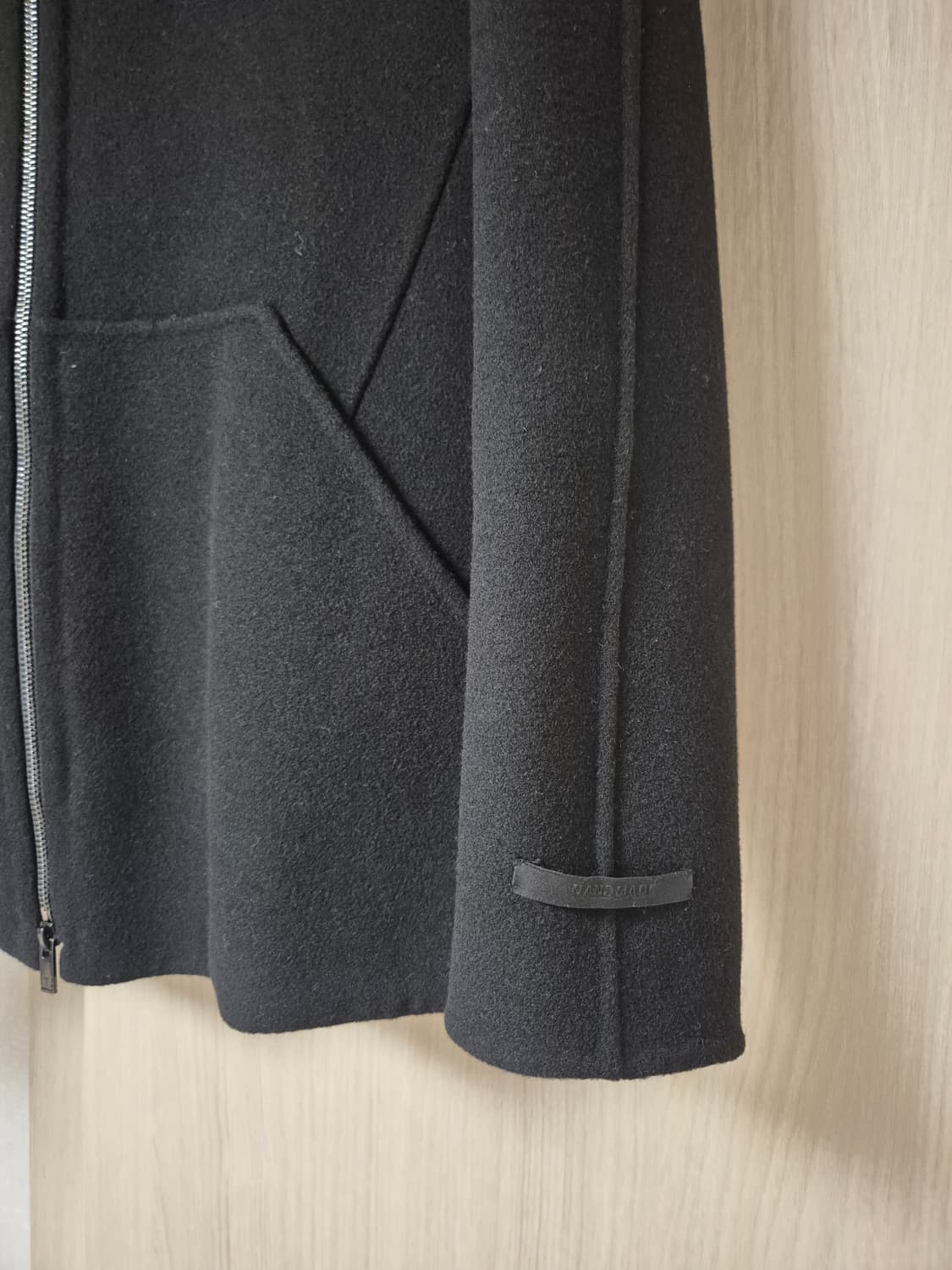 고급 울하프코트 후드집업핸드메이드 상품이미지3